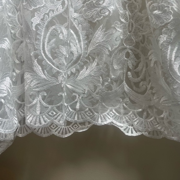 Eloquii white lace high neck blouse plus size NWT - Picture 4 of 4